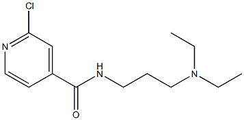 2-chloro-N-[3-(diethylamino)propyl]pyridine-4-carboxamide 结构式
