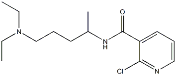 2-chloro-N-[5-(diethylamino)pentan-2-yl]pyridine-3-carboxamide 结构式