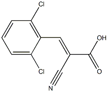 2-cyano-3-(2,6-dichlorophenyl)prop-2-enoic acid 结构式