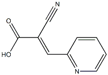 2-cyano-3-(pyridin-2-yl)prop-2-enoic acid 结构式