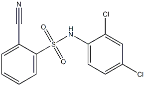 2-cyano-N-(2,4-dichlorophenyl)benzene-1-sulfonamide 结构式