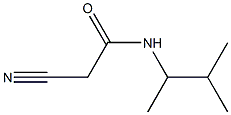 2-cyano-N-(3-methylbutan-2-yl)acetamide 结构式