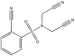 2-cyano-N,N-bis(cyanomethyl)benzenesulfonamide 结构式