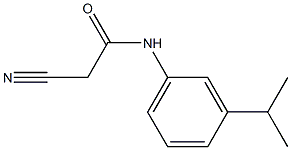 2-cyano-N-[3-(propan-2-yl)phenyl]acetamide 结构式