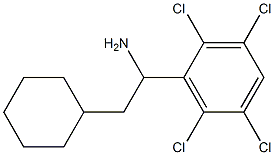 2-cyclohexyl-1-(2,3,5,6-tetrachlorophenyl)ethan-1-amine 结构式