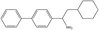 2-cyclohexyl-1-(4-phenylphenyl)ethan-1-amine 结构式