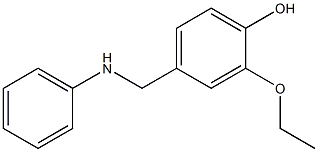 2-ethoxy-4-[(phenylamino)methyl]phenol 结构式