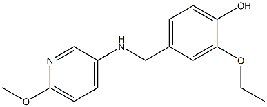 2-ethoxy-4-{[(6-methoxypyridin-3-yl)amino]methyl}phenol 结构式