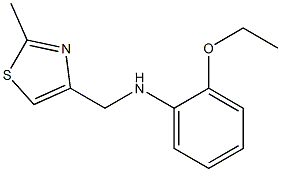 2-ethoxy-N-[(2-methyl-1,3-thiazol-4-yl)methyl]aniline 结构式