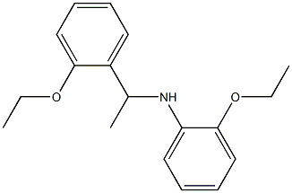 2-ethoxy-N-[1-(2-ethoxyphenyl)ethyl]aniline 结构式