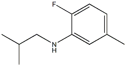 2-fluoro-5-methyl-N-(2-methylpropyl)aniline 结构式