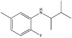 2-fluoro-5-methyl-N-(3-methylbutan-2-yl)aniline 结构式