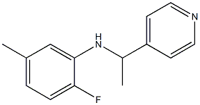 2-fluoro-5-methyl-N-[1-(pyridin-4-yl)ethyl]aniline 结构式