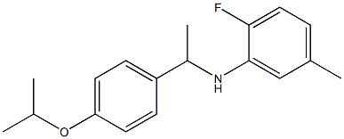 2-fluoro-5-methyl-N-{1-[4-(propan-2-yloxy)phenyl]ethyl}aniline 结构式