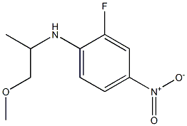 2-fluoro-N-(1-methoxypropan-2-yl)-4-nitroaniline 结构式