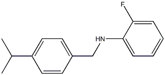 2-fluoro-N-{[4-(propan-2-yl)phenyl]methyl}aniline 结构式