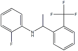 2-fluoro-N-{1-[2-(trifluoromethyl)phenyl]ethyl}aniline 结构式