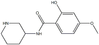 2-hydroxy-4-methoxy-N-piperidin-3-ylbenzamide 结构式