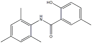 2-hydroxy-5-methyl-N-(2,4,6-trimethylphenyl)benzamide 结构式