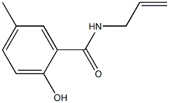 2-hydroxy-5-methyl-N-(prop-2-en-1-yl)benzamide 结构式