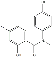 2-hydroxy-N-(4-hydroxyphenyl)-N,4-dimethylbenzamide 结构式