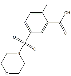 2-iodo-5-(morpholin-4-ylsulfonyl)benzoic acid 结构式