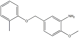 2-methoxy-5-(2-methylphenoxymethyl)aniline 结构式