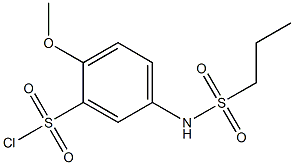 2-methoxy-5-(propane-1-sulfonamido)benzene-1-sulfonyl chloride 结构式