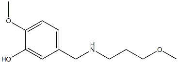 2-methoxy-5-{[(3-methoxypropyl)amino]methyl}phenol 结构式