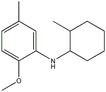 2-methoxy-5-methyl-N-(2-methylcyclohexyl)aniline 结构式