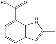 2-methyl-1H-indole-7-carboxylic acid 结构式