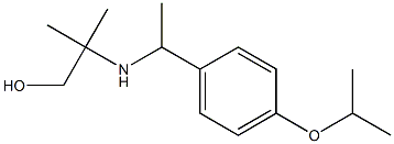 2-methyl-2-({1-[4-(propan-2-yloxy)phenyl]ethyl}amino)propan-1-ol 结构式