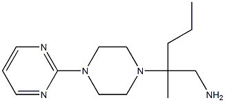 2-methyl-2-(4-pyrimidin-2-ylpiperazin-1-yl)pentan-1-amine 结构式