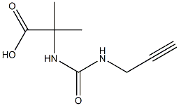 2-methyl-2-{[(prop-2-ynylamino)carbonyl]amino}propanoic acid 结构式