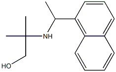 2-methyl-2-{[1-(naphthalen-1-yl)ethyl]amino}propan-1-ol 结构式