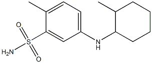 2-methyl-5-[(2-methylcyclohexyl)amino]benzene-1-sulfonamide 结构式