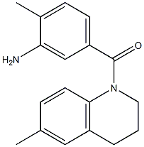 2-methyl-5-[(6-methyl-3,4-dihydroquinolin-1(2H)-yl)carbonyl]aniline 结构式