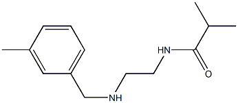 2-methyl-N-(2-{[(3-methylphenyl)methyl]amino}ethyl)propanamide 结构式