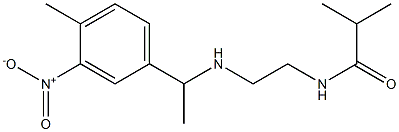 2-methyl-N-(2-{[1-(4-methyl-3-nitrophenyl)ethyl]amino}ethyl)propanamide 结构式