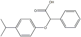 2-phenyl-2-[4-(propan-2-yl)phenoxy]acetic acid 结构式