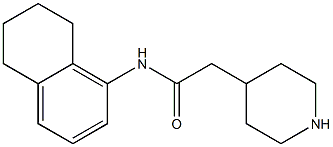 2-piperidin-4-yl-N-5,6,7,8-tetrahydronaphthalen-1-ylacetamide 结构式