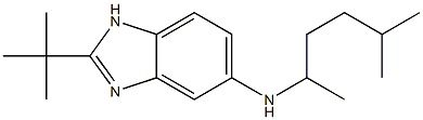 2-tert-butyl-N-(5-methylhexan-2-yl)-1H-1,3-benzodiazol-5-amine 结构式