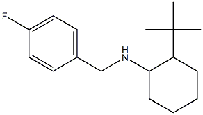 2-tert-butyl-N-[(4-fluorophenyl)methyl]cyclohexan-1-amine 结构式