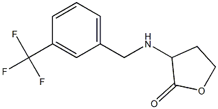 3-({[3-(trifluoromethyl)phenyl]methyl}amino)oxolan-2-one 结构式