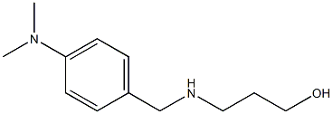 3-({[4-(dimethylamino)phenyl]methyl}amino)propan-1-ol 结构式