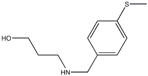 3-({[4-(methylsulfanyl)phenyl]methyl}amino)propan-1-ol 结构式