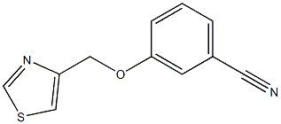 3-(1,3-thiazol-4-ylmethoxy)benzonitrile 结构式