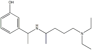 3-(1-{[5-(diethylamino)pentan-2-yl]amino}ethyl)phenol 结构式
