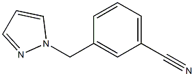 3-(1H-pyrazol-1-ylmethyl)benzonitrile 结构式
