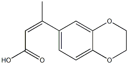 3-(2,3-dihydro-1,4-benzodioxin-6-yl)but-2-enoic acid 结构式